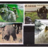 КУБА 2019 Диви животни чиста серия 6 марки и блок, снимка 1 - Филателия - 44224017