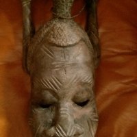 Африканска маска БАУЛЕ , снимка 2 - Антикварни и старинни предмети - 31999254