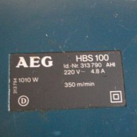 AEG HBS100-1010W-350m/min/Einhell-720W-200m/min-Профи Лентов Шлайф-Германия-ОТЛИЧЕН-АЕГЕ 1010 Вата/, снимка 11 - Други инструменти - 39187593