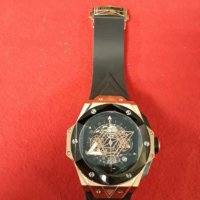 Мъжки луксозен часовник HUBLOT SANG BLEU , снимка 2 - Мъжки - 30854450