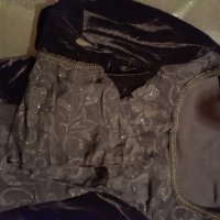 Кадифена черна готик блуза Горгон, снимка 6 - Корсети, бюстиета, топове - 31665213