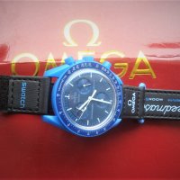 Кварцов часовник OMEGA и SWATCH /Speedmaster/Лунен часовник Мисия до Нептун/170лв., снимка 6 - Мъжки - 40403048