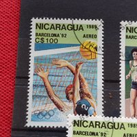 Пощенски марки чиста комплектна серия Олимпиада Барселона 1992г. Пощта Никарагуа - 22531, снимка 2 - Филателия - 36662779