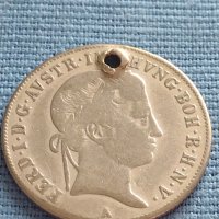 Сребърна монета 20 кройцера 1845г. Виена Фердинанд първи Австрия 26757, снимка 6 - Нумизматика и бонистика - 42887224