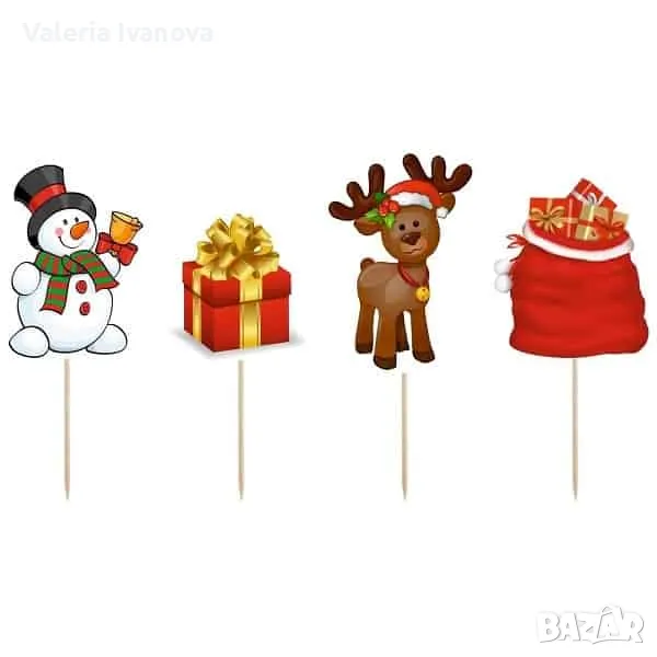 Комплект топери Коледа и ЧНГ, Снежко, 8 броя 99986, снимка 1