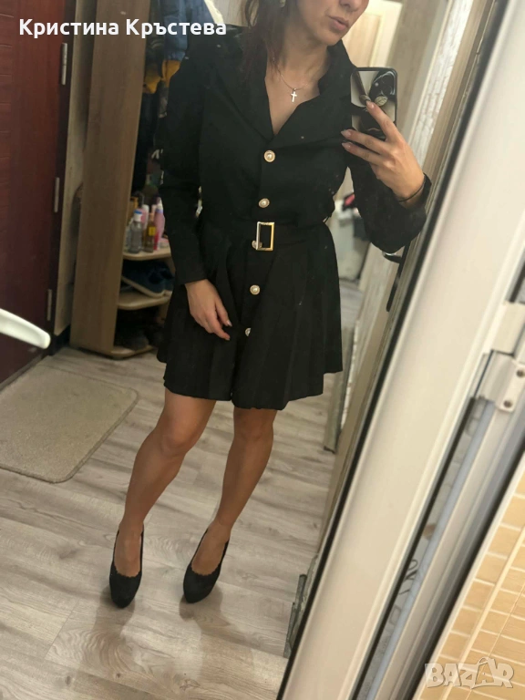 Елегантна черна рокля, снимка 1