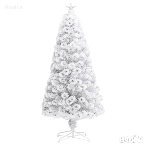 Изкуствена коледна елха - бяла, снимка 1