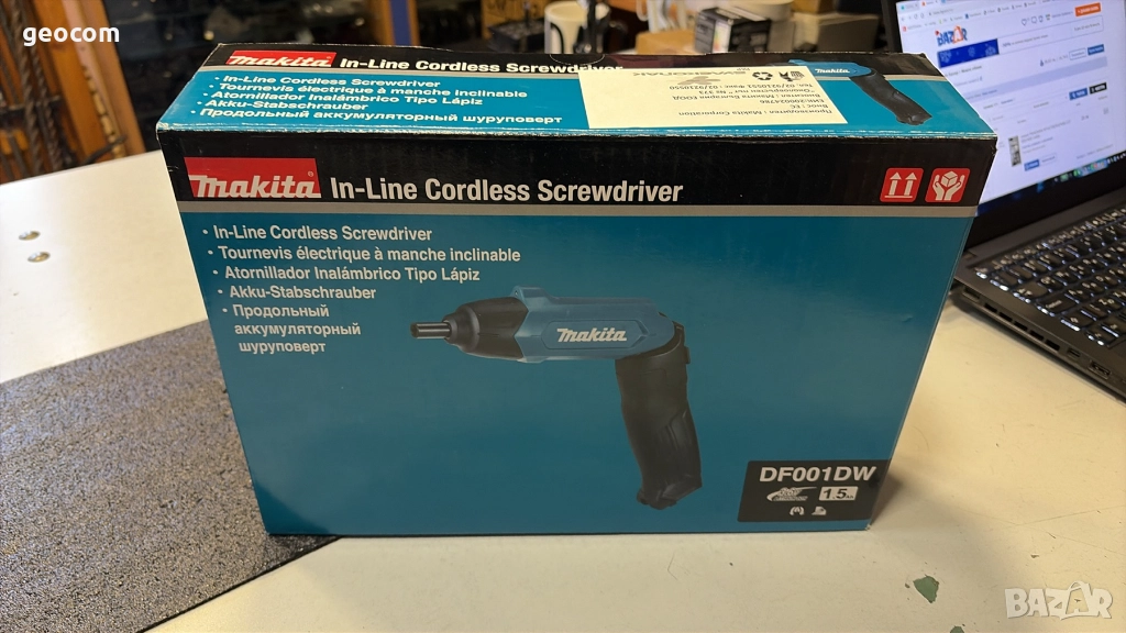 Makita DF001DW акумулаторна отвертка (3.6V,1.5Ah,4.00nm), снимка 1