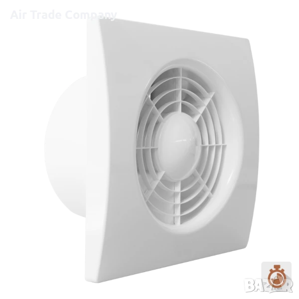QS/ Ø100T – Вентилатор за баня с клапа и таймер, снимка 1