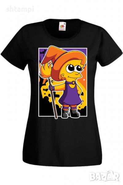 Дамска тениска The Simpsons Lisa Simpson 02,Halloween,Хелоуин,Празник,Забавление,Изненада,Обичаи,, снимка 1