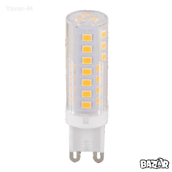 LED Лампа, 5W, G9, 3000K, 220V-240V AC, Топла светлина, SMD2835, Ultralux - LG9530, снимка 1