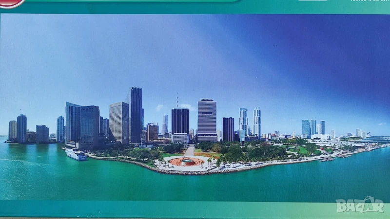 Нов пъзел 3000 части - Miami Beach  (размер XXL- 139 х 65 см.), снимка 1