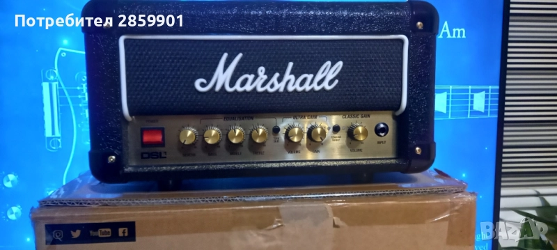 Продавам Marshall DSL1 – истински лампов звук в компактен формат!, снимка 1