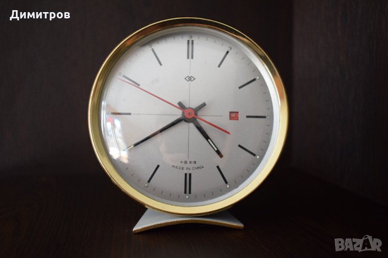 Ретро китайски часовник-будилник, снимка 1