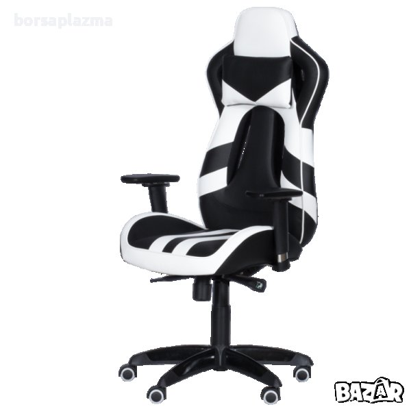 Геймърски стол Carmen SPRINTER - Черен/Бял, снимка 1