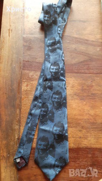 Стоичков вратовръзка от Барса уникат с неговото лице, френска, снимка 1