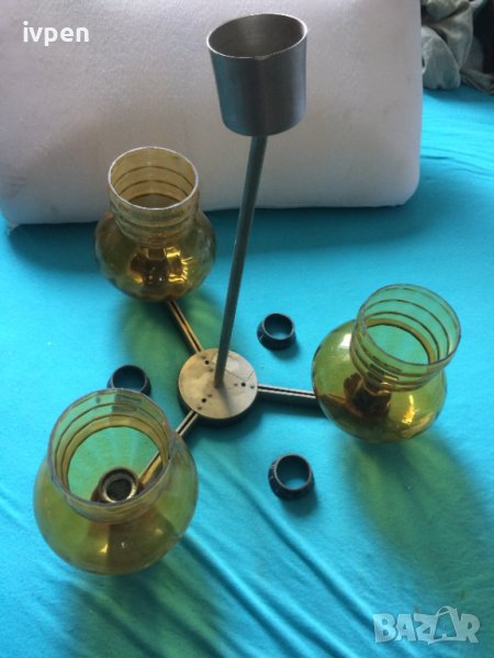 Полилей 3-ка - стар - метал - работещ, снимка 1