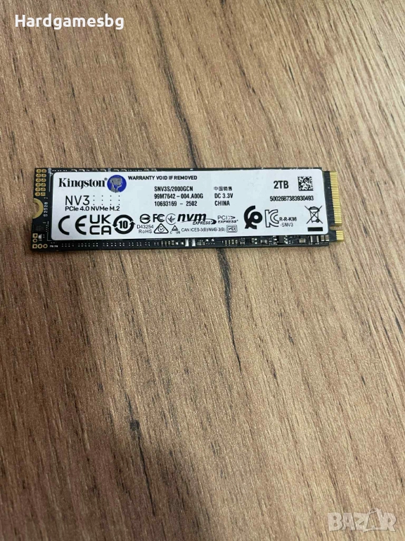 Kingston NV3 2TB M.2 NVMe SSD, снимка 1