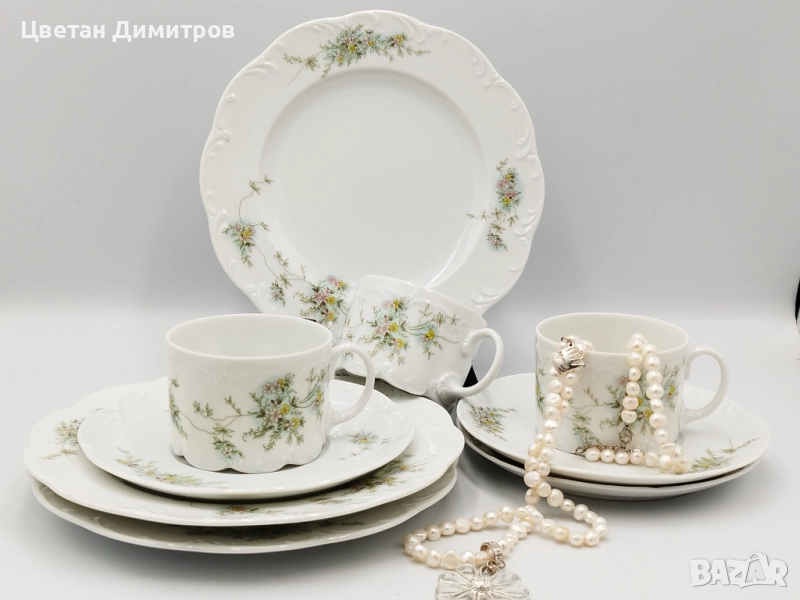 ROSENTHAL , порцеланов троен сет за кафе , снимка 1