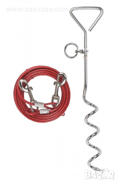 Дворно въже за Куче, шиш + повод 6 м. - Модел: 83543, снимка 1