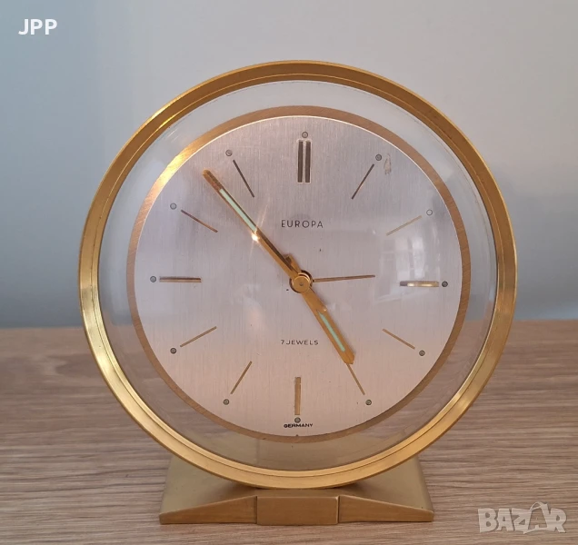 Настолен часовник с будилник EUROPE 7 JEWELS, снимка 1