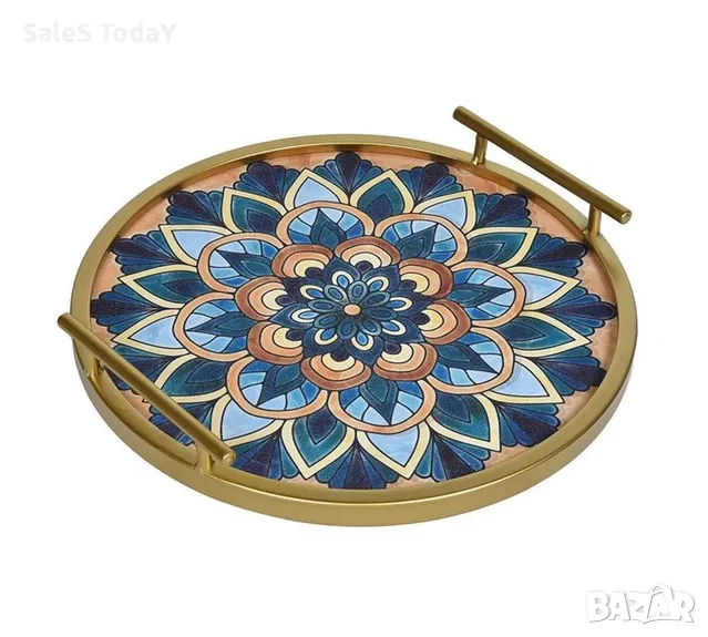 Поднос за храна, Метал, Кръгъл, Ø35см, снимка 1