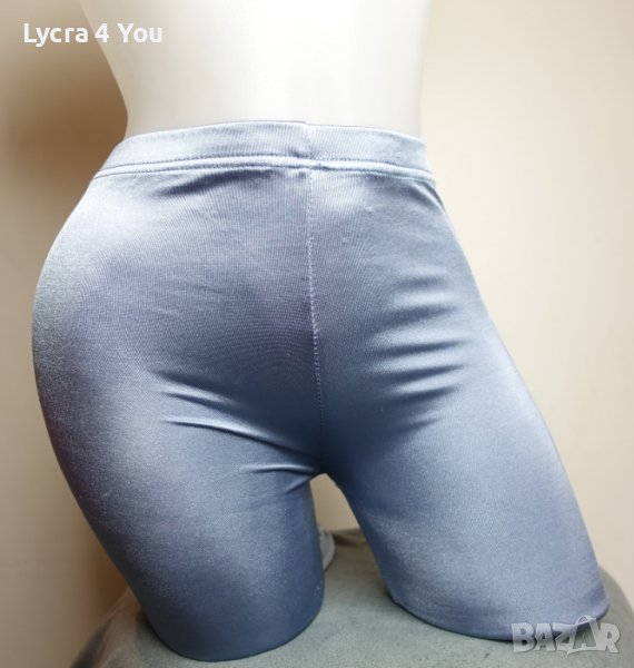 сиво сатенено 3/4ти лъскаво клинче S размер, снимка 1