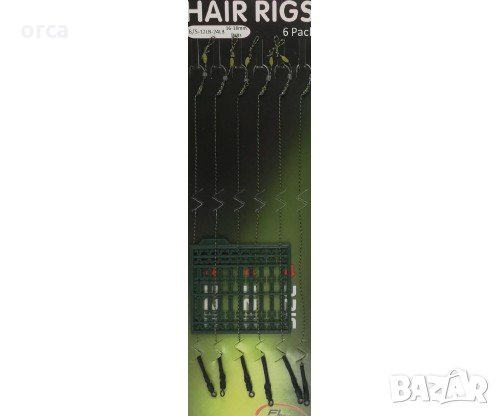 Повод за монтаж на косъм, стопери и шлаух - HAIR RIGS FL SILICON, снимка 1