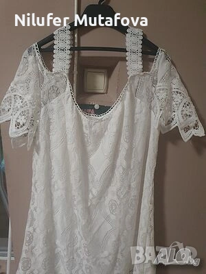 Здравейте, продавам бяла италианска рокля , снимка 1