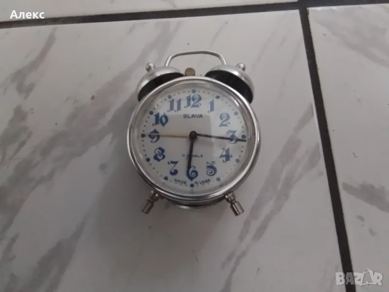 Руски будилник Славас камбанка., снимка 1