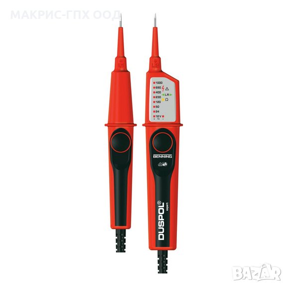 Benning (Бенинг) Двуполюсен Професионален Tестер на напрежение Duspol Expert, детектор на напрежение, снимка 1