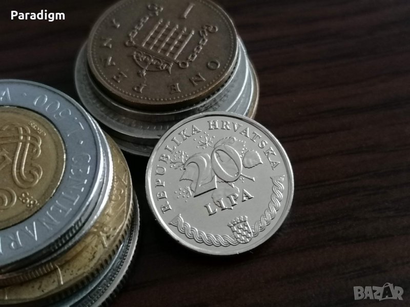 Mонета - Хърватска - 20 липа | 1999г., снимка 1