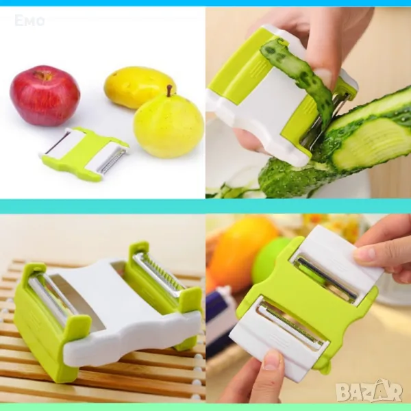 Сгъваем многофункционален нож за белене на плодове и зеленчуци, ренде, снимка 1