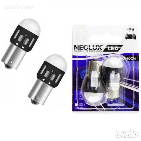 LED крушки NEOLUX с една светлина(P21W/BA15S) к-т /2бр./, снимка 1