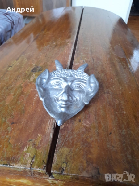 Стар метален сувенир Дявол, снимка 1