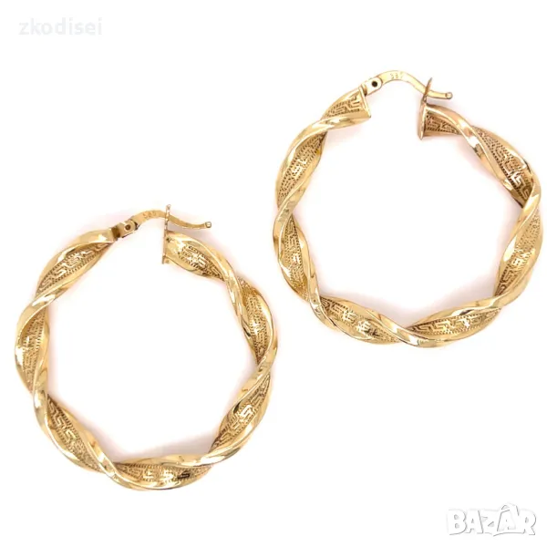Златни обеци 4,98гр. 14кр. проба:585 модел:31378-1, снимка 1