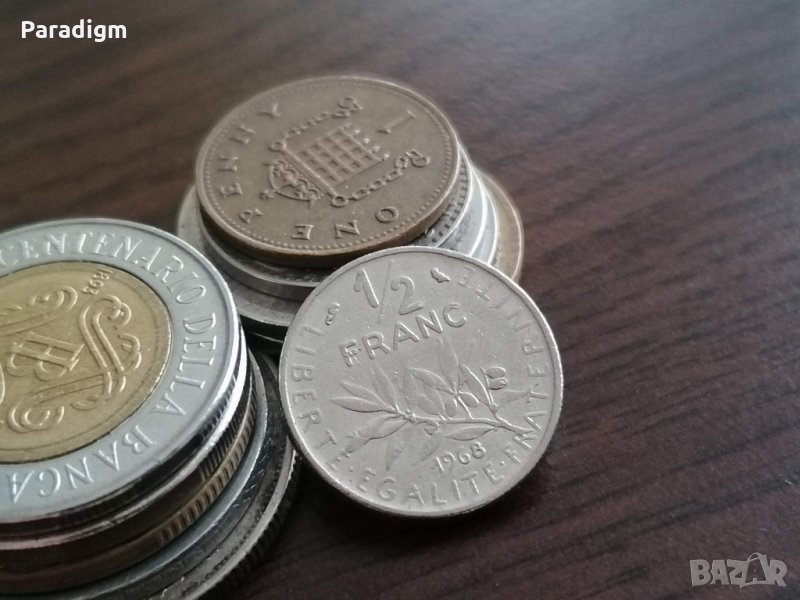 Монета - Франция - 1/2 (половин) франк | 1968г., снимка 1