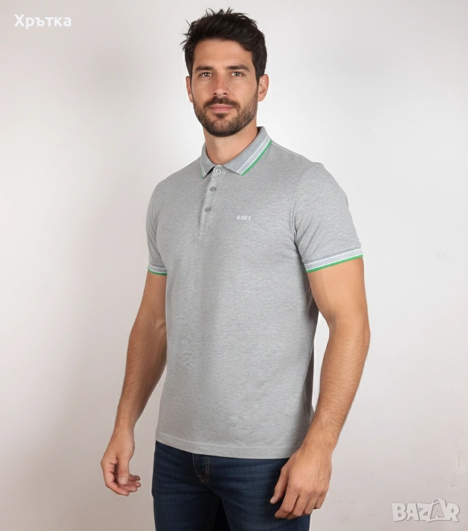 Hugo Boss Paddy - Оригинална мъжка тениска с яка размер XL, снимка 1