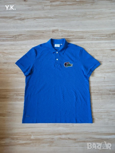 Оригинална мъжка тениска с яка Lacoste, снимка 1