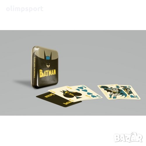 Карти за игра Batman Vintage метална кутия нови  55 карти в ретро стил в метална кутия  Покер размер, снимка 1