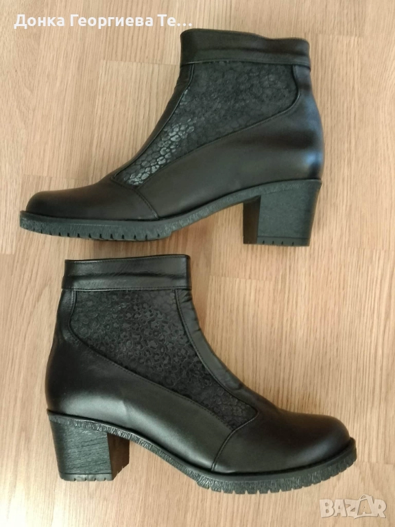 Дамски боти от естествена кожа номер 39., снимка 1