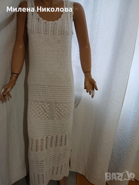 Дълга плетена рокля с подплата Mango , снимка 1