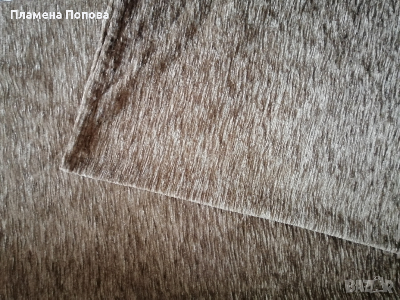 Завеси в нежнокафяво, снимка 1