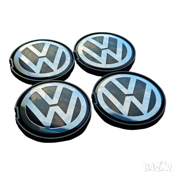 63мм Капачки за джанти Фолксваген VW Шаран Пасат 5 OEM 7D0 601 165, снимка 1