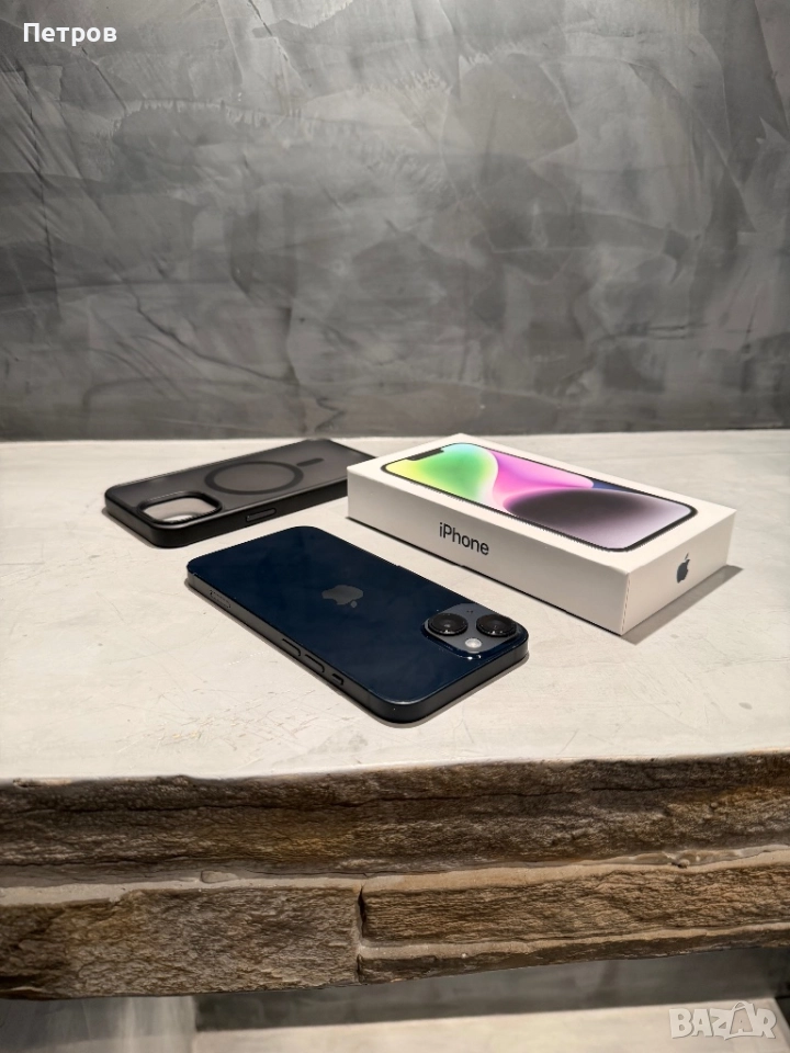 КАТО ЧИСТО НОВ Iphone 14 128 GB Midnight + подарък, снимка 1