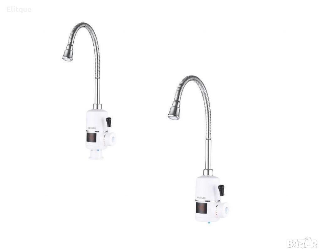 Електрически водонагревател - 3600 W, за стена или плот, гъвкав струйник, снимка 1