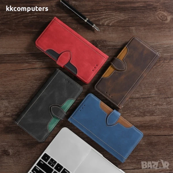 Tecno Camon 19 / 19 Pro Magnetic Wallet Кожен Калъф и Протектор, снимка 1