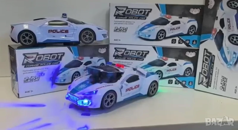 Полицейска кола с дистанционно управление и светлина - 1:20 мащаб, снимка 1