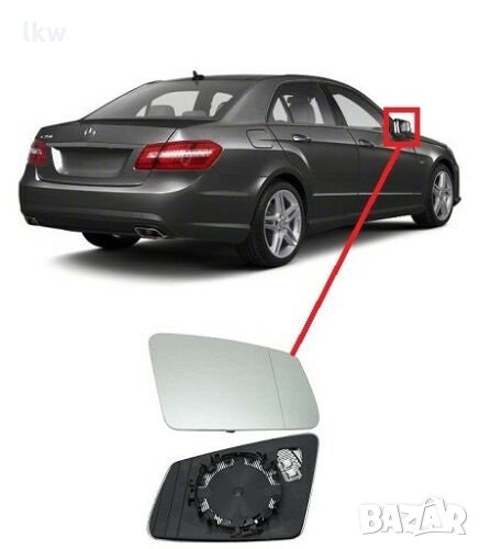Стъкло за огледало за MERCEDES E-CLASS W212 2009-2016 Шоф. или Пасаж. страна, снимка 1