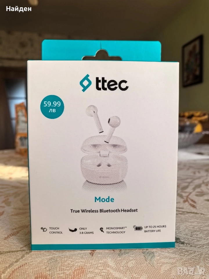Нови Bluetooth безжични слушалки ttec AirBeat, снимка 1